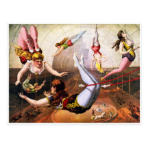 Trapeze Artists Post Card