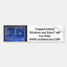 Trapped behind Windows and Gates? We Can Help! Bumper Stickers