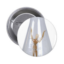 TrappedGlassBeaker103110 Pinback Buttons