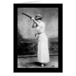 Trapshooting Woman with Shotgun 1914 Greeting Cards