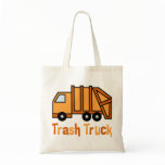 Trash Truck Tote Bags