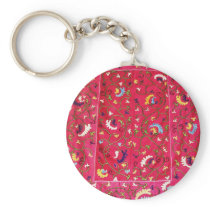 Trasitional Antique Anatolian floral design Key Chain