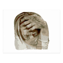 Trauer grief mourning sorrow postcard