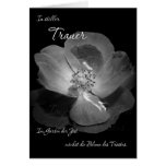Trauermotiv: Rosenblüte cards