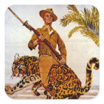 Travel? Adventure? Join the Marines! Square Stickers