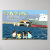Travel Barcelona, Spain Posters