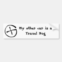Travel Bug Bumper Sticker