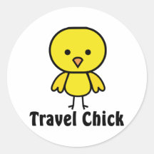 Travel Chick Sticker