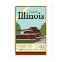Travel Illinois Postcard