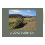 Travel Landscape Photo New Year Bucket List Card