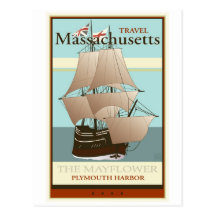 Travel Massachusetts Postcards