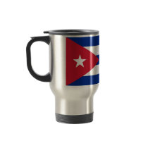 Travel Mug with Flag of Cuba