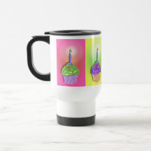 Travel Mugs - Birthday Cupcakes