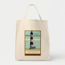 Travel North Carolina Canvas Bags