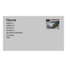 Travel or Car Profile Card Business Cards