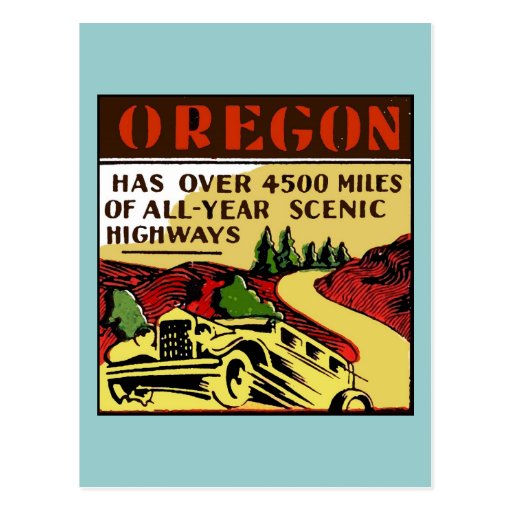Travel Oregon Scenic Highways Post Cards