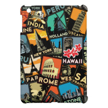 travel posters retro vintage europe asia usa iPad mini covers