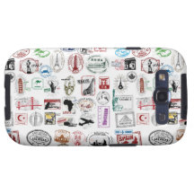 Travel Stamps Pattern Phone Case