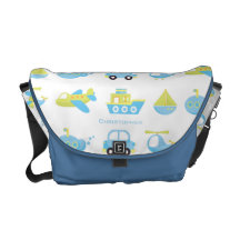 Travel time personalised Rickshaw messenger bag