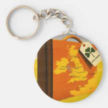 Travel to Ireland poster Keychain