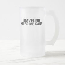 Travelling Keeps Me Sane Coffee Mugs