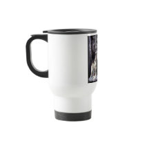 Travelling mug, Wildlife, Howling wolf with imager