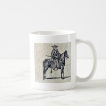 Travelling on horseback Ukiyo-e. Mug
