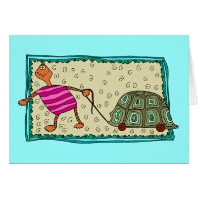 Travelling Turtle Greeting Card by TurtleHero