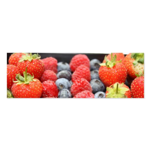 Tray of Fresh Fruit Bookmark Business Card