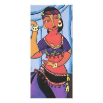 Trbibal Dancer. Purple Rack Cards
