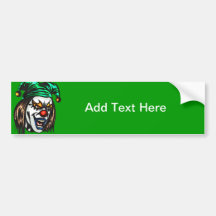 Treacherous Evil Clown Bumper Stickers