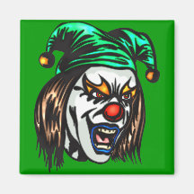 Treacherous Evil Clown Refrigerator Magnets