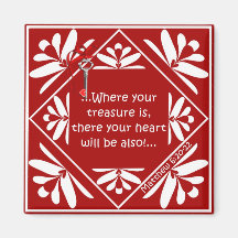 Treasure chest fridge magnets