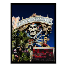 Treasure Island Sign Postcards