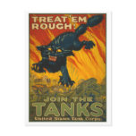 Treat 'em Rough - Join the Tanks postcards