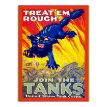 Treat 'Em Rough! ~ Vintage World War 1 posters