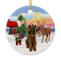 Treat for a Airedale Terrier Ornament