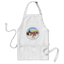 Treat for a Blenheim Cavalier Apron