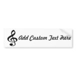 Treble Clef / G Clef Music Symbol Bumper Stickers