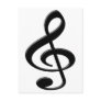 Treble Clef / G Clef Music Symbol Postcard