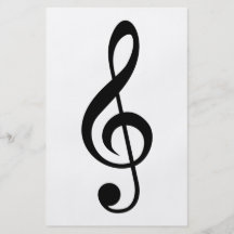 Treble Clef G-Clef Musical Symbol Custom Flyer