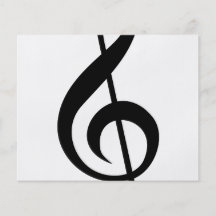 Treble Clef G-Clef Musical Symbol Custom Flyer