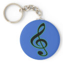 Treble Clef Keychain