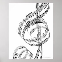 Treble Clef Print