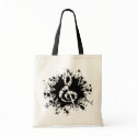 Treble Clef Splat bags