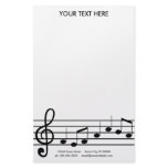 treble clef stationery