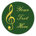 Treble Clef stickers