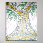 Tree Abstract Artwork posters