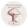 Tree and a book sticker