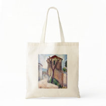 Tree and House by Amedeo Modigliani Tote Bag